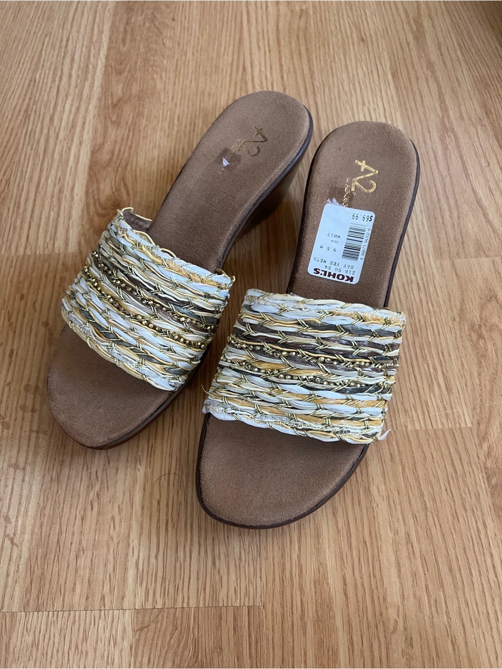 A2 by Aerosoles "Say Yes" woven wedge sandals